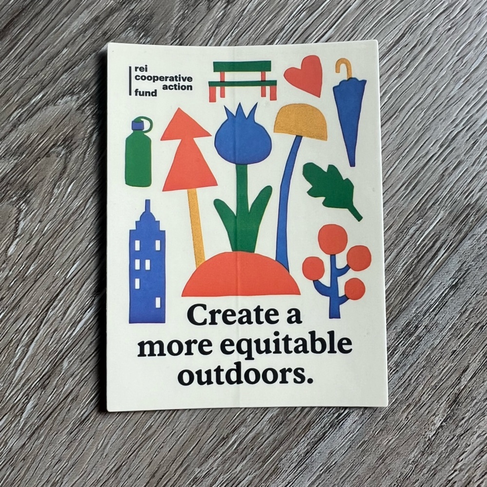 REI Cooperative Action Fund sticker